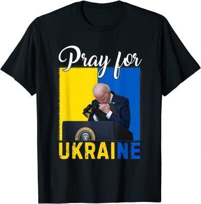 2022 Biden Pray For Ukraine Funny With Face Tee Shirts