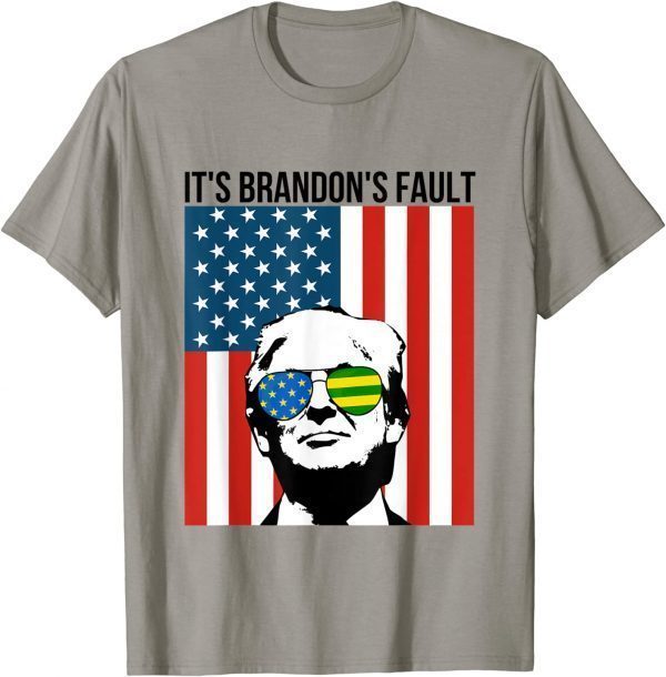 T-Shirt Pro Trump Ukraine Sunglasses Usa Flag Funny Anti joe biden