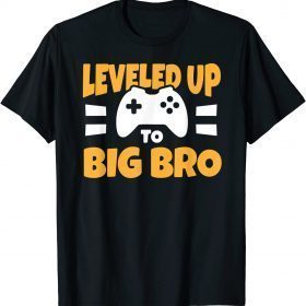 Big Brother Leveled Up Toddler Controller Gift Tee Shirts