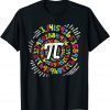 T-Shirt 3.14 Pi Pop Art Spiral Math Science Geek Pi Day STEM Teacher