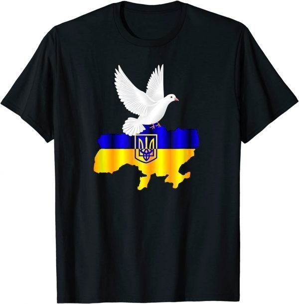 Ukraine with Peace Yes to Peace Tee Shirts
