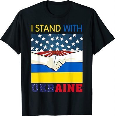T-Shirt Faded Distressed Ukraine Flag