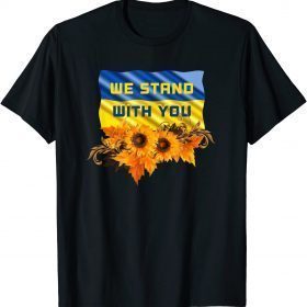 Anti Putin Ukraine Sunflowers anti Russian Pro Ukrainian Unisex T-Shirt