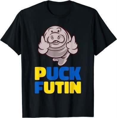 Puck Futin Stop War Stand With Ukraine Peace Manatee Unisex T-Shirt