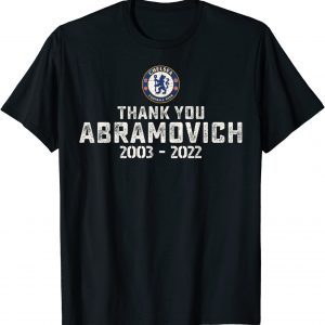2022 Vintage Thank You Roman Abramovich Chelsea Soccer Club TShirt