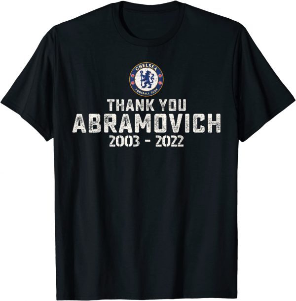 2022 Vintage Thank You Roman Abramovich Chelsea Soccer Club TShirt