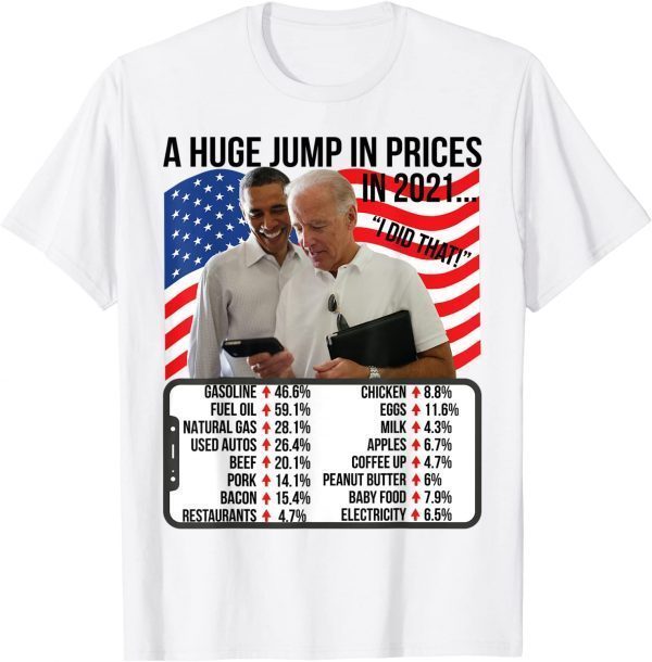 T-Shirt Biden High Prices Inflation Bad Economy Gas Supply Chain Dem