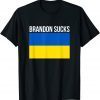 T-Shirt Brandon Sucks ,Ukraine Flag ,Funny Anti Joe Biden