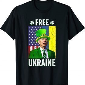 2022 St Patricks Day Biden Free Ukraine Support Ukraine Unisex Shirts