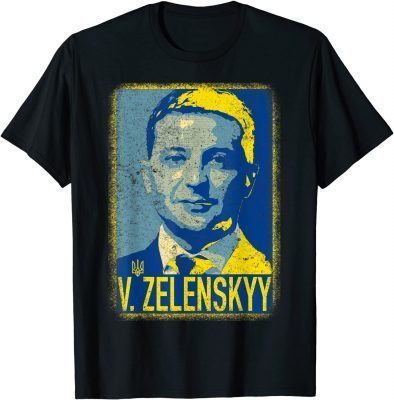 Official Support Ukraine I Stand With Ukraine Volodymyr Zelenskyy T-Shirt