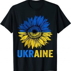 Ukraine Flag Sunflower Vintage Ukrainian Support Lover Shirts