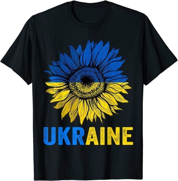 Ukraine Flag Sunflower Vintage Ukrainian Support Lover Shirts