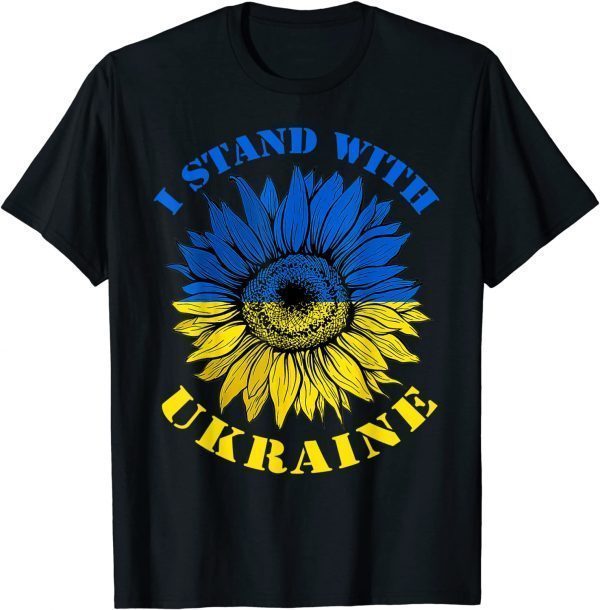 Official Support Ukraine Stand I With Ukraine Flag Sunflower Shirt