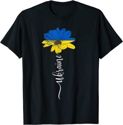 Official Ukraine Flag Sunflower Vintage Ukrainian Support Ukraine T-Shirt