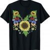 TShirt Sunflowers Cute Floral Ukrainian Vyshyvanka Style Sunflower