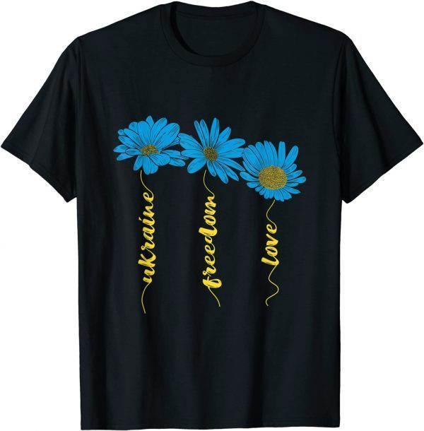 Ukraine Flag Sunflower Freedom Love Official Shirt