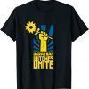 T-Shirt Ukraine Flag Sunflower Vintage Ukrainian Support Lover