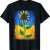 TShirt Sunflower Ukraine Flag vintage, Stand With Ukraine