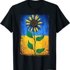 TShirt Sunflower Ukraine Flag vintage, Stand With Ukraine