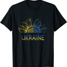 Classic Ukraine Flag Sunflower, Ukrainian Support Lover TShirt