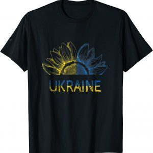 Classic Ukraine Flag Sunflower, Ukrainian Support Lover TShirt