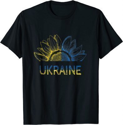 Classic Ukraine Flag Sunflower, Ukrainian Support Lover TShirt