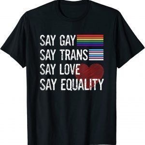 T-Shirt Florida Gay Say Gay Say Trans Stay Proud LGBTQ Gay Rights