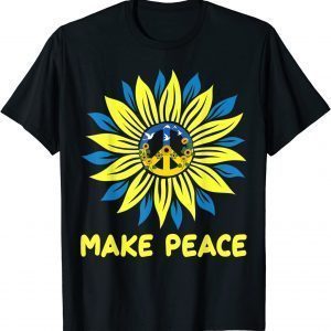 Ukraine Flag Sunflower Vintage Ukrainian Support Ukraine Tee Shirts