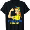 Official Support Ukraine I Stand With Ukraine Ukrainian Flag T-Shirt