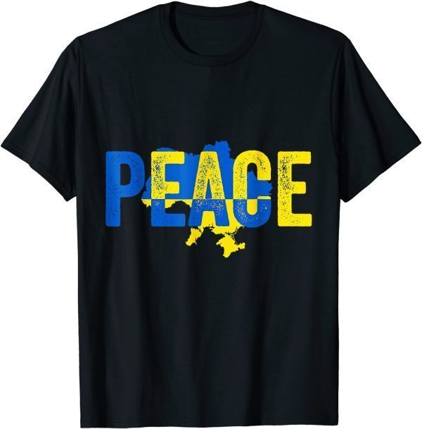 Official Ukrainian Flag Heartbeat Ukraine Country Pride Ukraine Flag T-Shirt