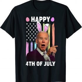 Biden Happy 4th Of July Confused Easter Biden Bunny Gift T-Shirt