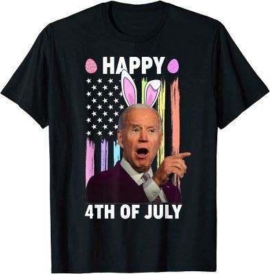 Biden Happy 4th Of July Confused Easter Biden Bunny Gift T-Shirt