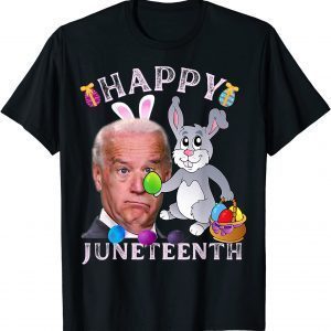 T-Shirt Confused Joe Biden Happy Juneteenth For Easter Bunny