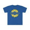 Peace In Ukraine Sunflower, Stand With Ukraine Anti War Unisex TShirt