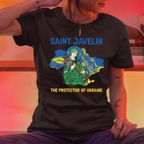 Saint Javelin The Protector Of Ukraine, Stand With Ukaine T-Shirt
