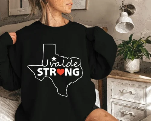 T-Shirt Uvalde Texas, Uvalde Texas Shooting Gun Control Now Enough Violence