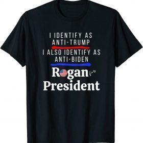 I Identify as Anti Trump Anti Biden Pro Rogan for President Gift T-Shirt