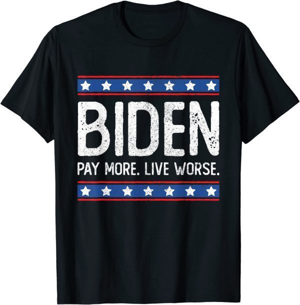 Anti Biden Pay More Live Worse T-Shirt