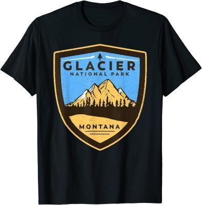 Glacier National Park Montana Hike Outdoors Funny T-Shirt