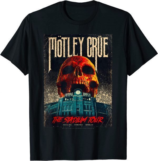 T-Shirt Mötley Crüe The Stadium Tour Denver Event