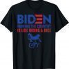 T-Shirt Running the country is like riding a bike funny joe bide
