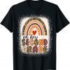 Hey Second Grade Rainbow Bleached 1st Day Of School Girls 2022 T-Shirt