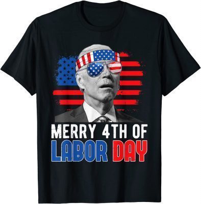 Merry 4th Of Labor Day Anti Biden American Flag Men Women Shirts