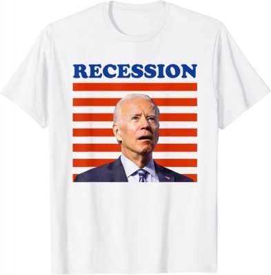 T-Shirt Biden Recession Funny Anti Biden America Flag