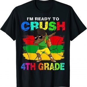 I'm Ready To Crush 4th Grade Dabbing Boy Back To School T-Shirt