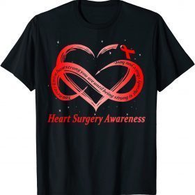 T-Shirt I Wear Red For Heart Surgery Awareness Warrior