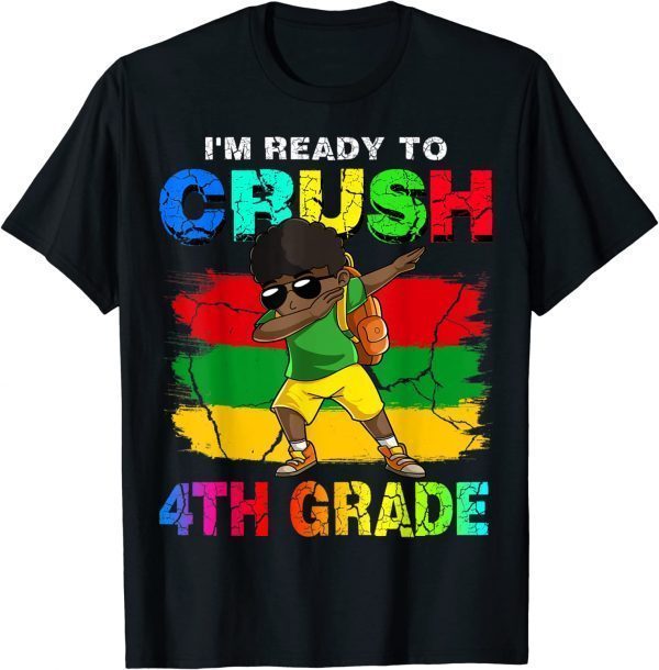 I'm Ready To Crush 4th Grade Dabbing Boy Back To School T-Shirt