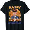 Halloween Funny Joe Biden Witch Hat Xmas Merry Christmas T-Shirt