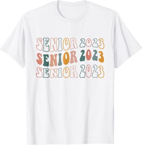 T-Shirt Senior 2023 Retro Class of 2023 Seniors Graduation 23 Gifts
