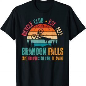 Brandon Falls Bicyle Club Retro Sun Biden Bike T-Shirt